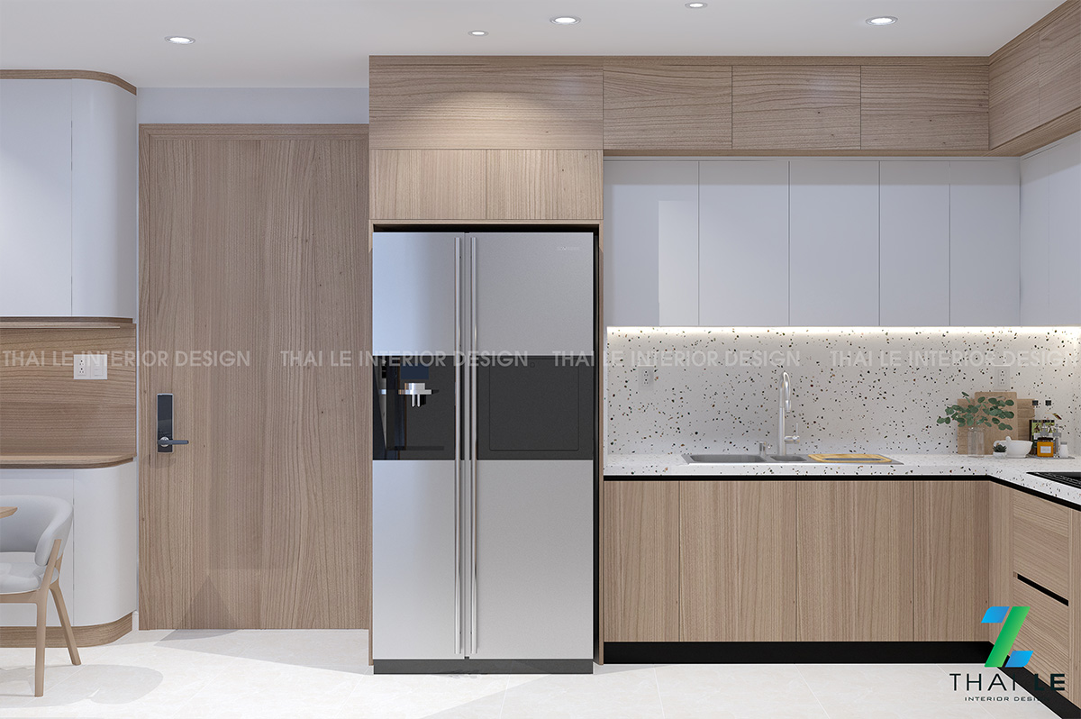 Tủ bếp The Opus One hiện đại TB003